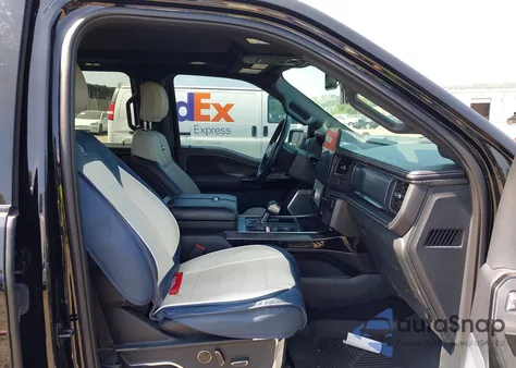 2023 Ford F-150 Lightning Platinum from USA, damaged, VIN 1FT6W1EV9PWG09355